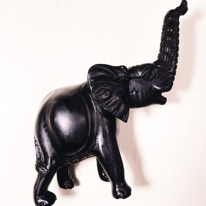African decorative hand curved elephant